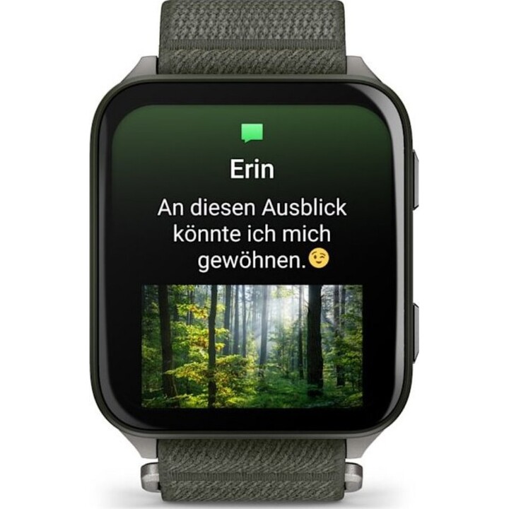 Garmin Venu X1 5,08 cm (2") AMOLED Numérique 448 x 486 pixels Écran tactile Gris Wifi GPS (satellite)