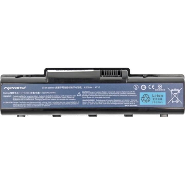 Bateria de laptop compatível com Movano para Acer AS07A32 11.1 4400 mAh