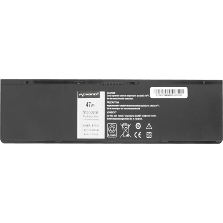 Bateria compatível Movano para laptop Dell Latitude E7440 7,6V 6300mAh