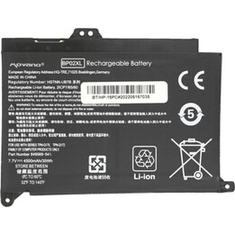 Bateria compatível Movano para laptop HP BP02XL 7,7V 4500mAh