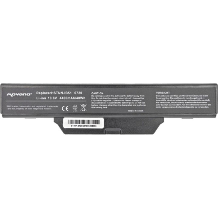 Bateria de laptop compatível com Movano para HP 6720S 10,8V 4400 mAh