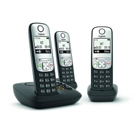Gigaset A690A Trio Analoges/DECT-Telefon Anrufer-Identifikation Schwarz