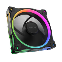 Ventola Asus Prime Mr120 Argb nera per case del computer, 12 cm, nera