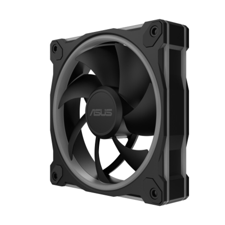 Ventola Asus Prime Mr120 Argb nera per case del computer, 12 cm, nera
