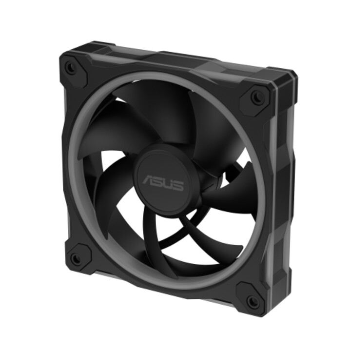 Ventola Asus Prime Mr120 Argb nera per case del computer, 12 cm, nera