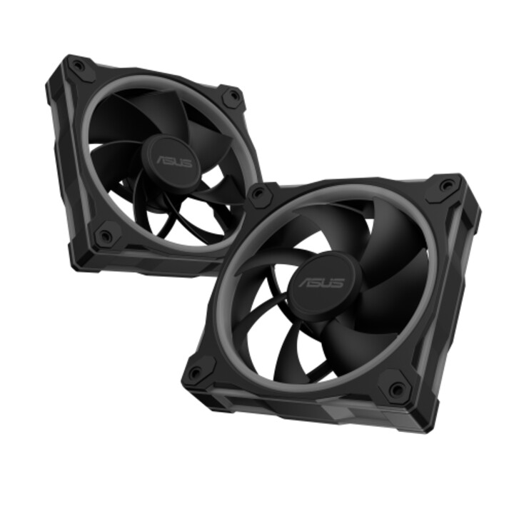 Ventola Asus Prime Mr120 Argb nera per case del computer, 12 cm, nera