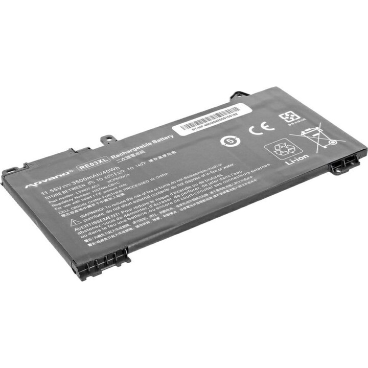 Batterie compatible Movano pour ordinateur portable HP RE03XL 11,55 V 3500 mAh