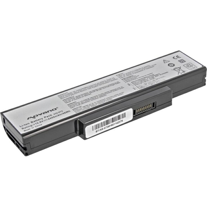 Batteria compatibile Movano per laptop Asus A32-K72 10,8 V 4400 mAh