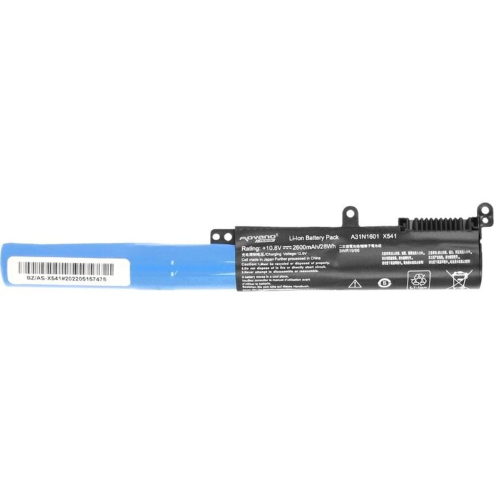 Movano Premium kompatibler Akku für Asus A31N1601 Laptop, 10,8 V, 3200 mAh