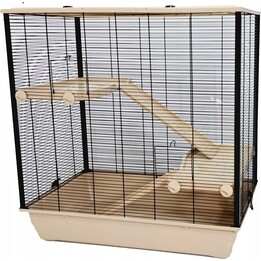 INTER-ZOO Frodo, cage à rongeurs en plastique, 780x480x800, Beige