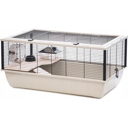 INTER-ZOO Bob, Cage pour hamsters et petits rongeurs, 780x480x360, Bois beige