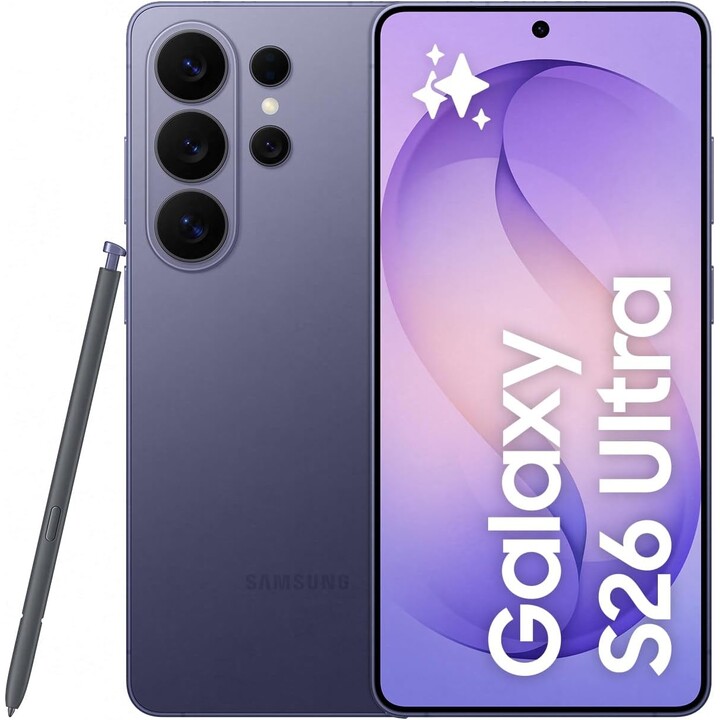 Samsung Galaxy S26 Ultra S948, 16GB+1TB, Galaxy AI, 200MP Camera, S Pen Included, Cobalt Violet
