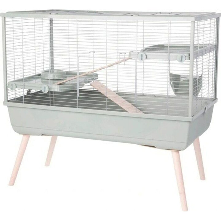 ZOLUX NEOLIFE100 RAB1 Jaula para conejos, 99 x 54 x 54 cm, Gris