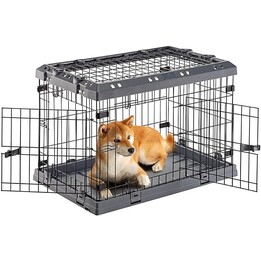 Ferplast Superior 75, Cage pour chien, 77x51x55cm, Noir