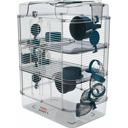 ZOLUX Rody3 Trio, Cage for Rodents, 41 x 27 x 53cm, Blue