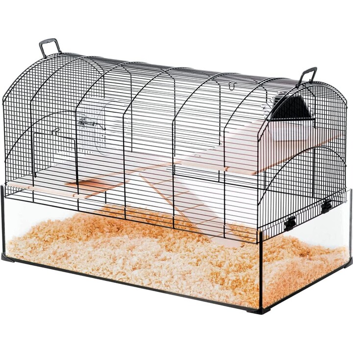 ZOLUX Cage NeoPanas XL with glass cuvette, black