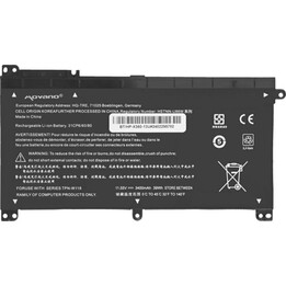 Movano Batería compatible para portátil HP BI03XL 11.55V 3400mAh