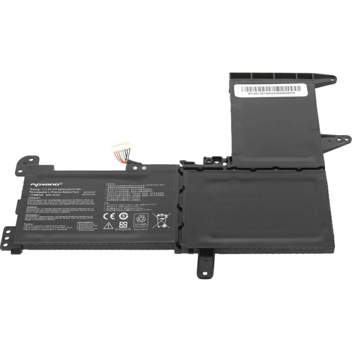 Batterie compatible Movano pour ordinateur portable Asus B31N1637 11,4 V 3600 mAh