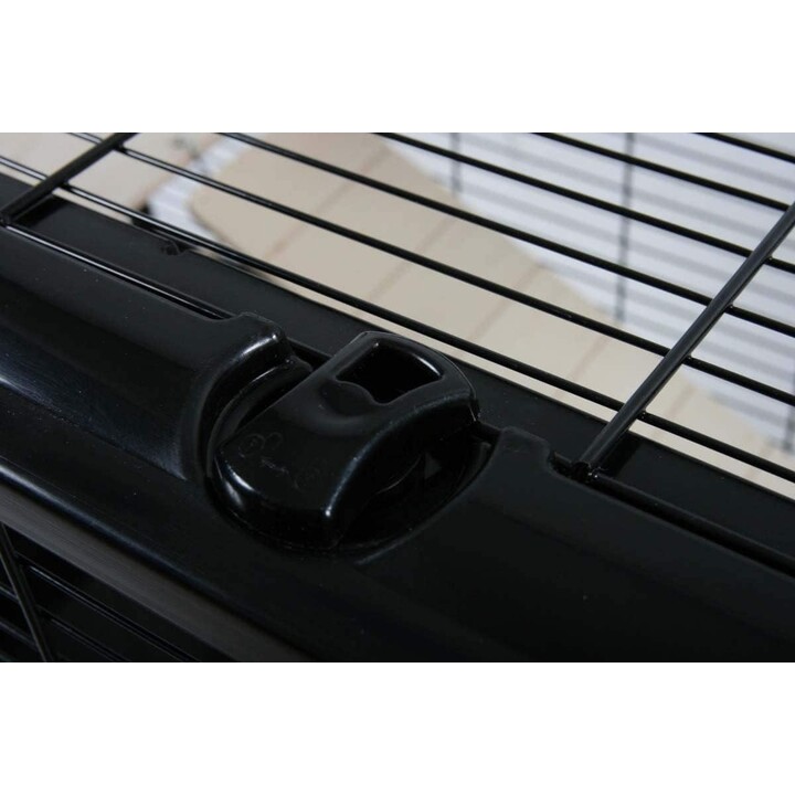 Zolux Cage Neo Nigha, jaula para roedores 77,5 x 47,5 x 64,5 cm, Negro