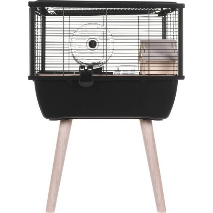 Zolux Cage Neo Nigha, gabbia per roditori 77,5 x 47,5 x 64,5 cm, nero
