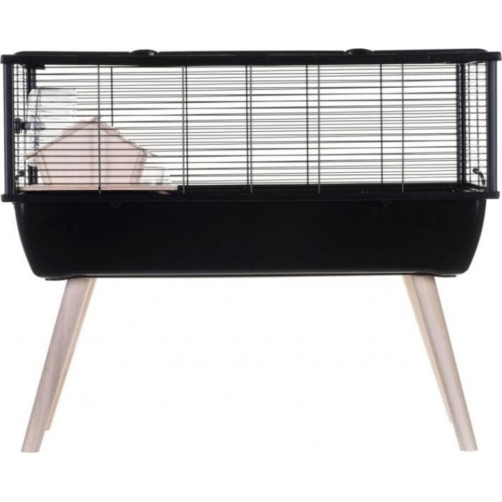 Zolux Cage Neo Nigha, jaula para roedores 77,5 x 47,5 x 64,5 cm, Negro
