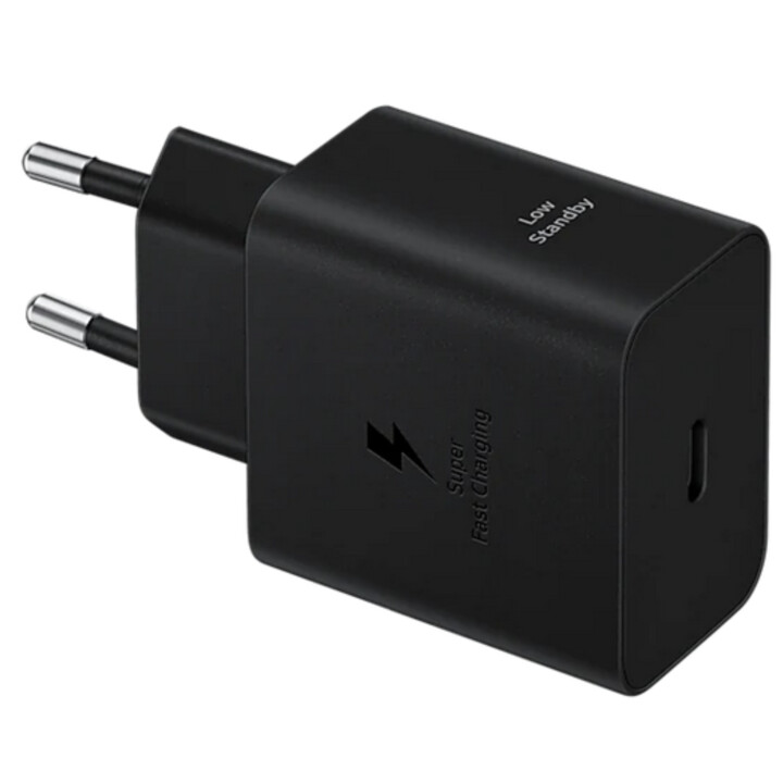 Caricabatterie da muro Samsung 45w usb-c + cavo usb-c a usb-c 1,8m nero ep-t4511xbegeu