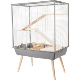 Zolux Neo Cosy H80, Jaula para roedores, 77,5 x 47,5 x 109 cm, Gris