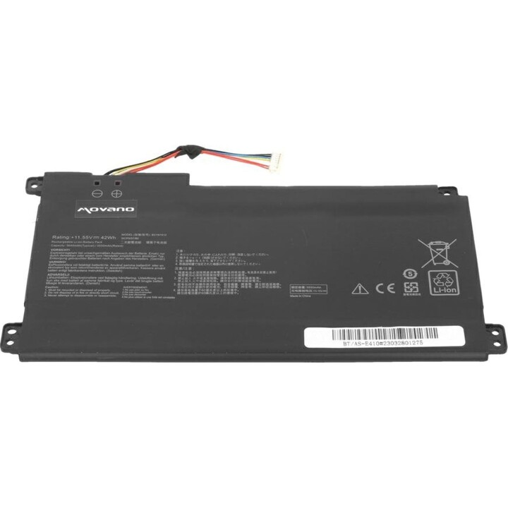 Batteria compatibile Movano per laptop Asus B31N1912 11,55 V 3640 mAh