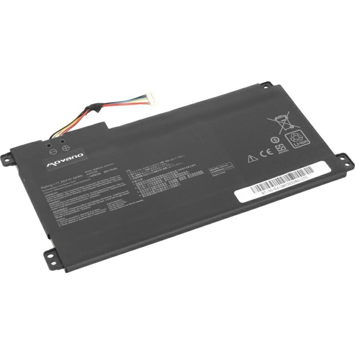 Batteria compatibile Movano per laptop Asus B31N1912 11,55 V 3640 mAh