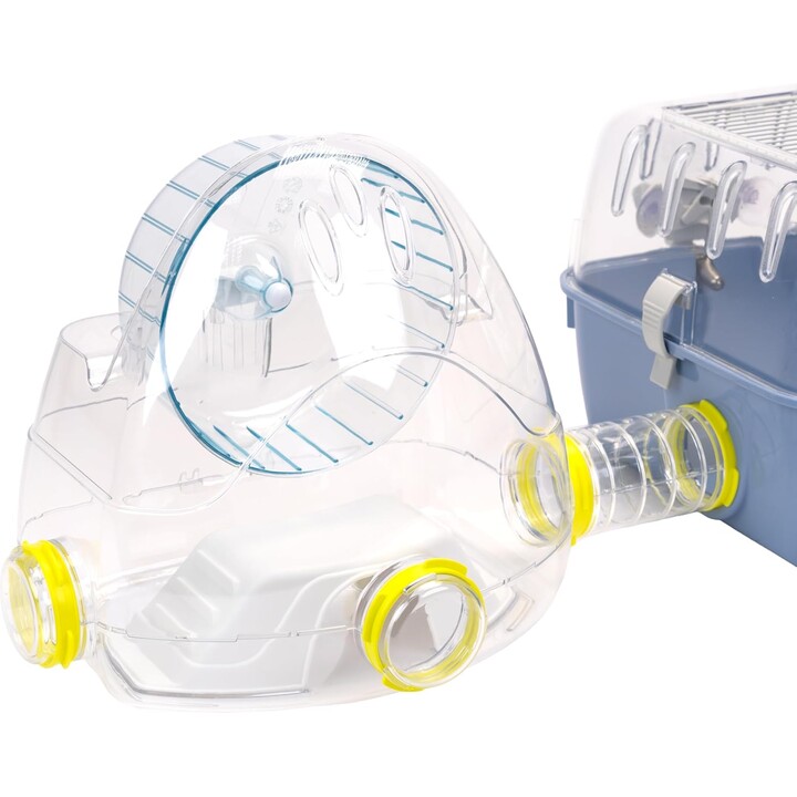 Jaula para hámster Ferplast COMBI 2, 79,5 x 29,5 x h 26,3 cm, Azul
