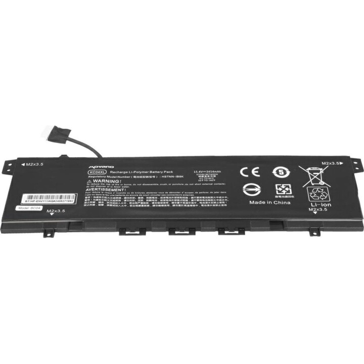 Batterie compatible Movano pour ordinateur portable HP KC04XL 15,4 V 3454 mAh