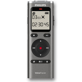 Registratore vocale Philips VoiceTracer DVT1170 / 20kHz / Argento