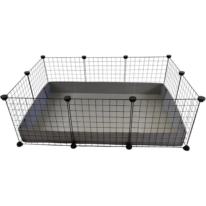 C&C Modular cage 3x2 110x75 cm guinea pig, hedgehog, silver gray