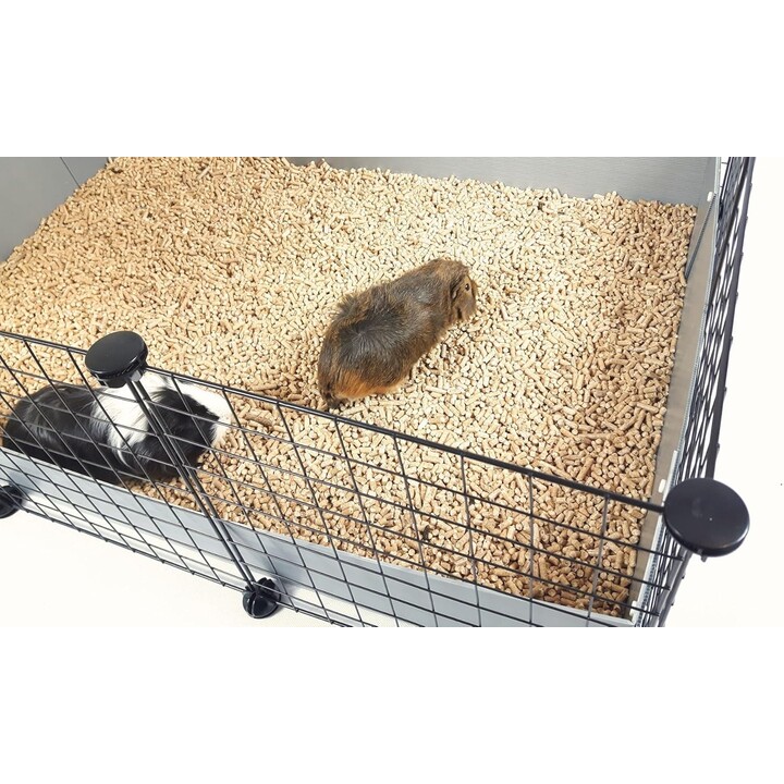C&C Modular Käfig 3x2 110x75 cm Meerschweinchen, Igel, silbergrau
