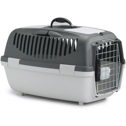 Jaula Stefanplast Deluxe Gulliver 2 con cubeta, puerta metálica, 36 x 35 x 55 cm, Gris