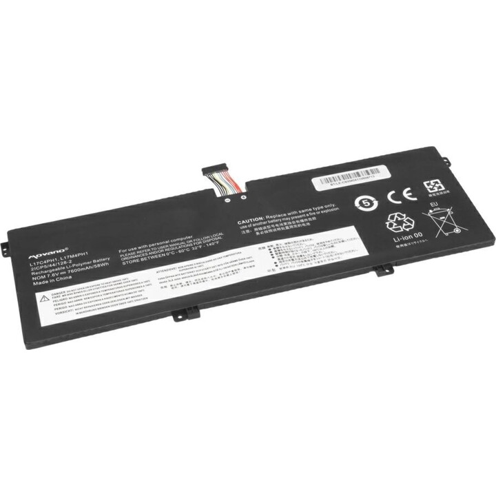 Bateria compatível Movano para laptop Lenovo L17C4PH1 7,6V 7600mAh