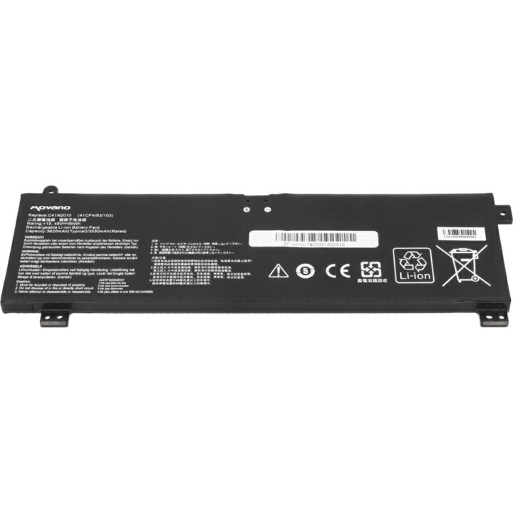 Bateria compatível Movano para laptop Asus C41N2010 15,48V 3620mAh