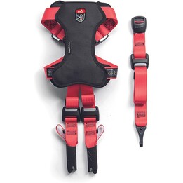 Zolux Travel Safe, Arnés de seguridad para perros talla S, 20-55 cm, Rojo/Negro