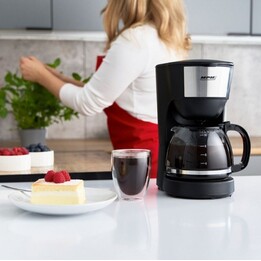 MPM MKW-12 Cafetière filtre noire