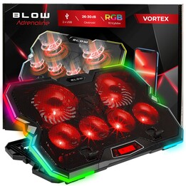 BLOW 66-366# پایه di raffreddamento per laptop LED RGB USB nero