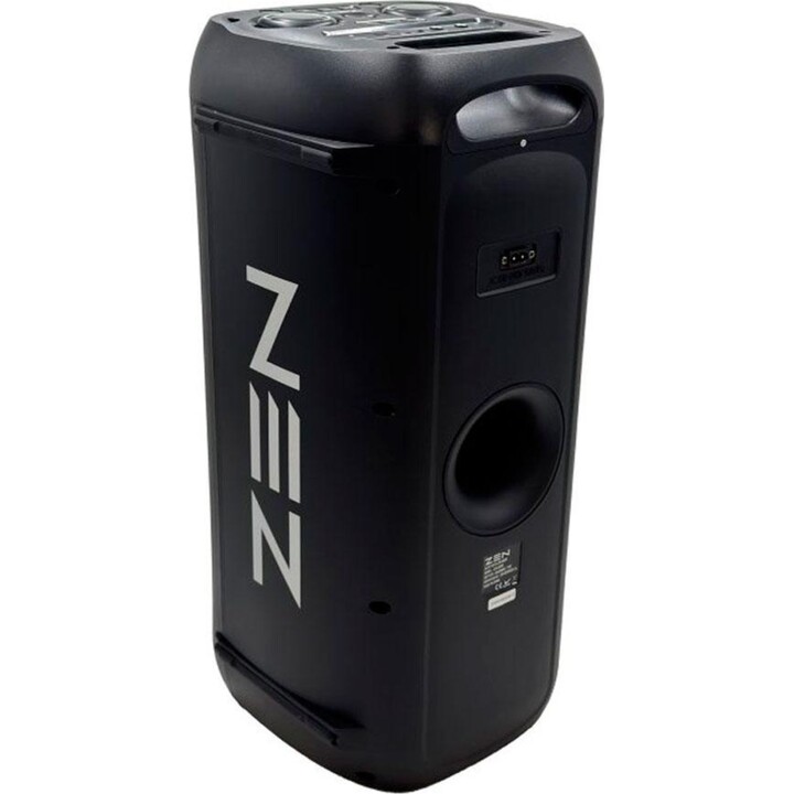 ZEN AERO Bluetooth 5.0 Speaker, RGB Lighting, Micro SD Card, 1x Wireless Microphone, 3600mAh Battery