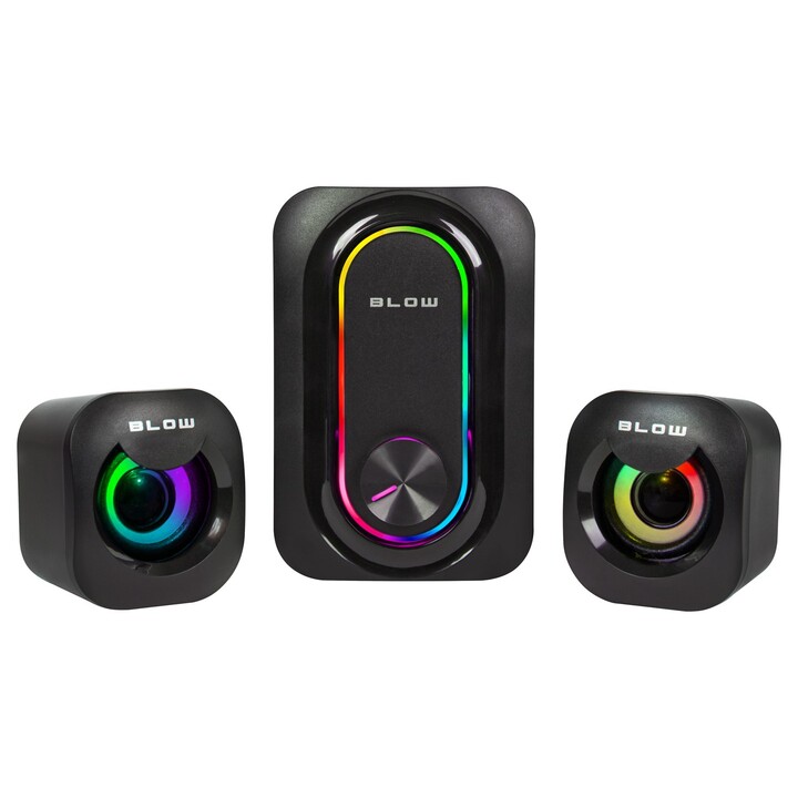 Système d'enceintes 2.1 pour jeux vidéo avec caisson de basses