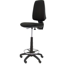 PYC Taburete Elche CP bali negro Equipado con Base poliamida negra