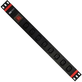 WP 8-outlet power strip for 19" rack cabinet C13
