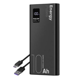 OBAL:ME EnergyPulse Black 10000mAh 22.5W - Powerbank