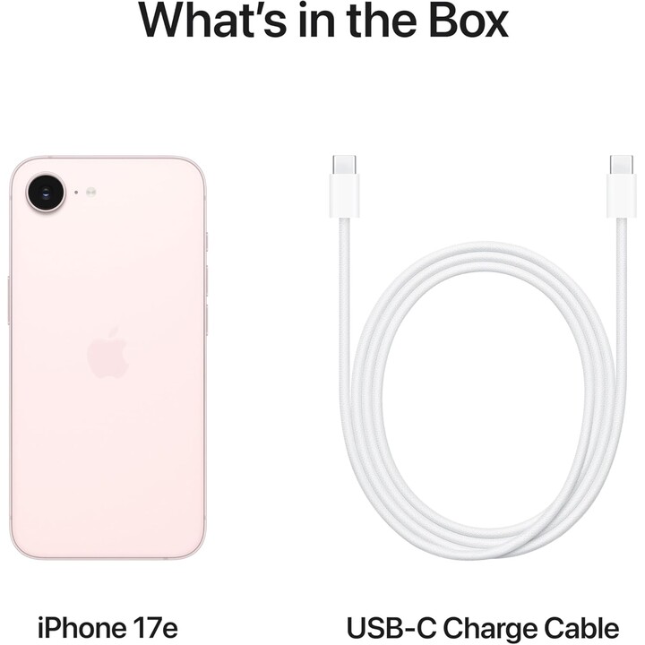 Apple iPhone 17e 256GB, 5G mobile phone with Apple Intelligence, A19 chip, Soft Pink
