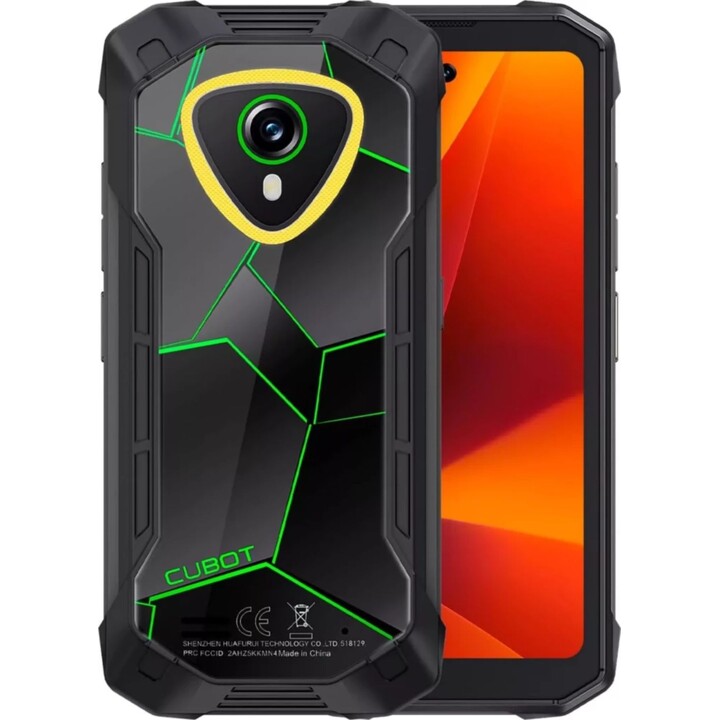 Cubot KingKong Mini 4, 6GB 128GB, 4,7 IPS LCD HD+, 4700mAh, luz de acampamento, preto verde