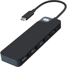 Hub USB-c Flex de 5 portas (preto)