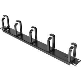 StarTech.com CABLMANAGER2 pannello di gestione cavi per rack 1U nero