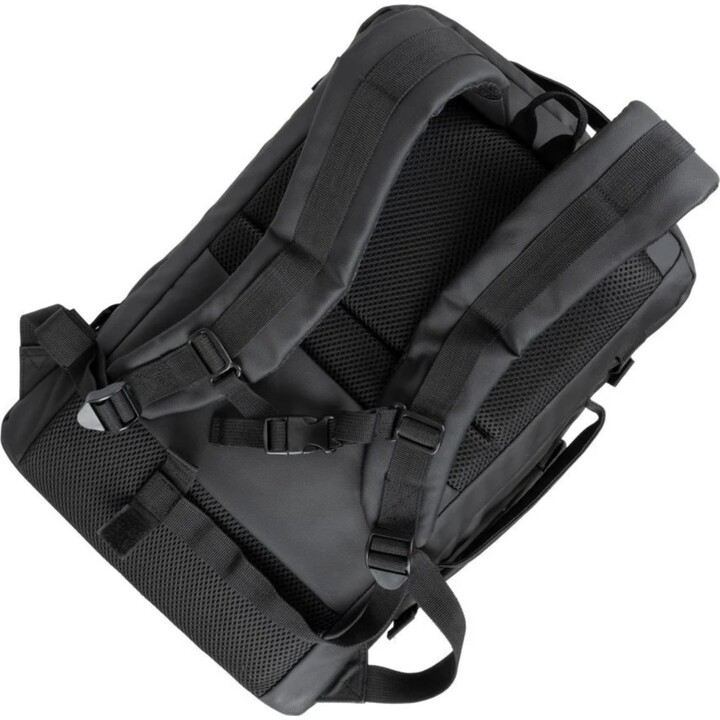 Rivacase Tegel 8465 Lässiger Rucksack, schwarzer Polyester-Schultergurtgriff